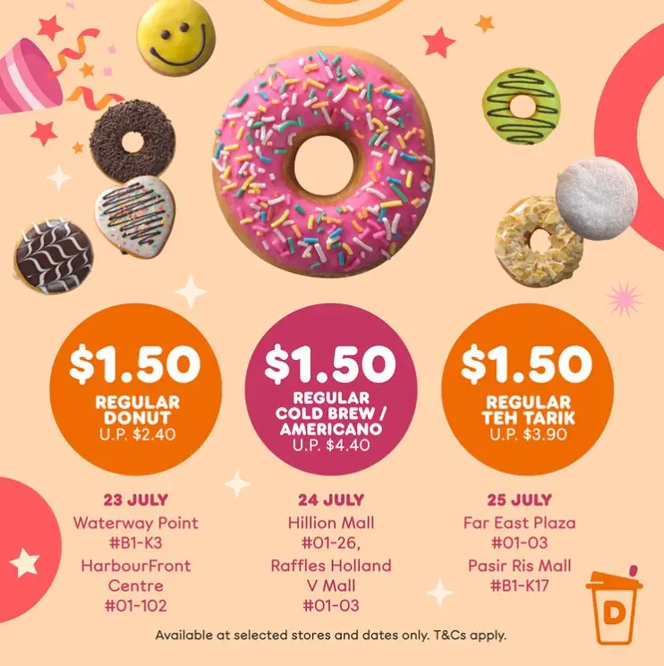 DUNKIN DONUTS MENU SINGAPORE