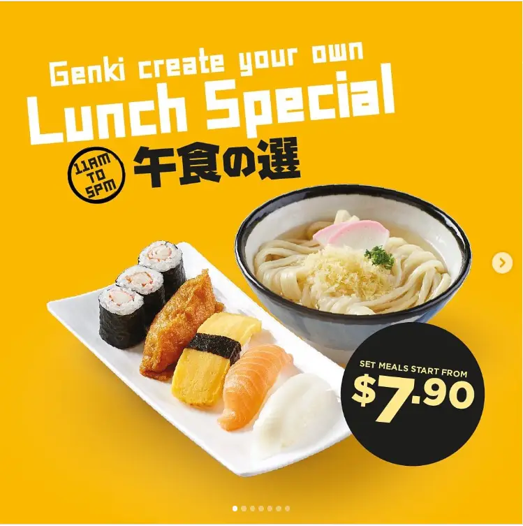 GENKI SUSHI MENU