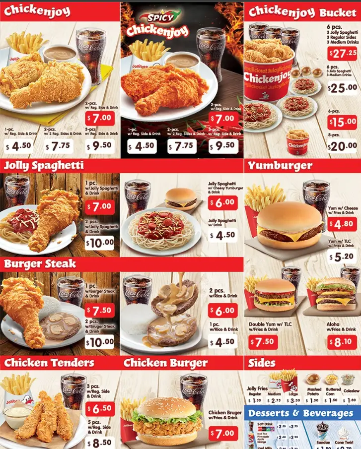 JOLLIBEE MENU SINGAPORE