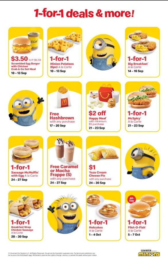 MCDONALD’S MENU SINGAPORE