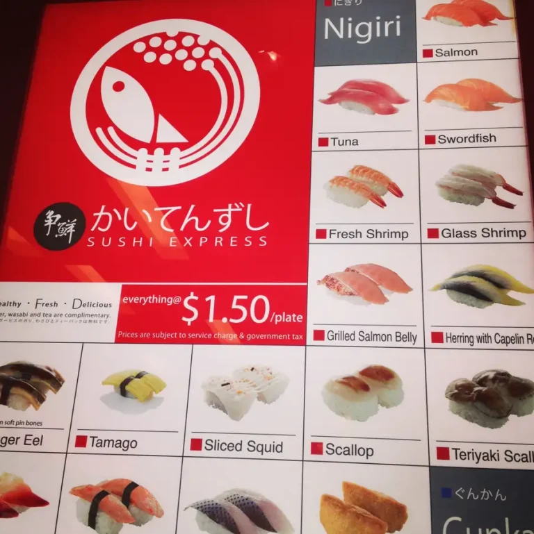 SUSHI EXPRESS MENU