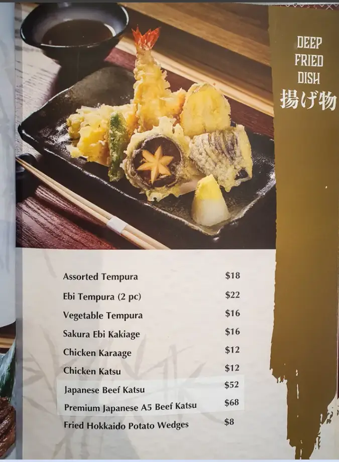 SUSHI JIRO MENU SINGAPORE