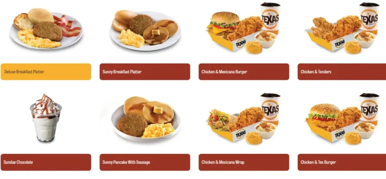 TEXAS CHICKEN MENU