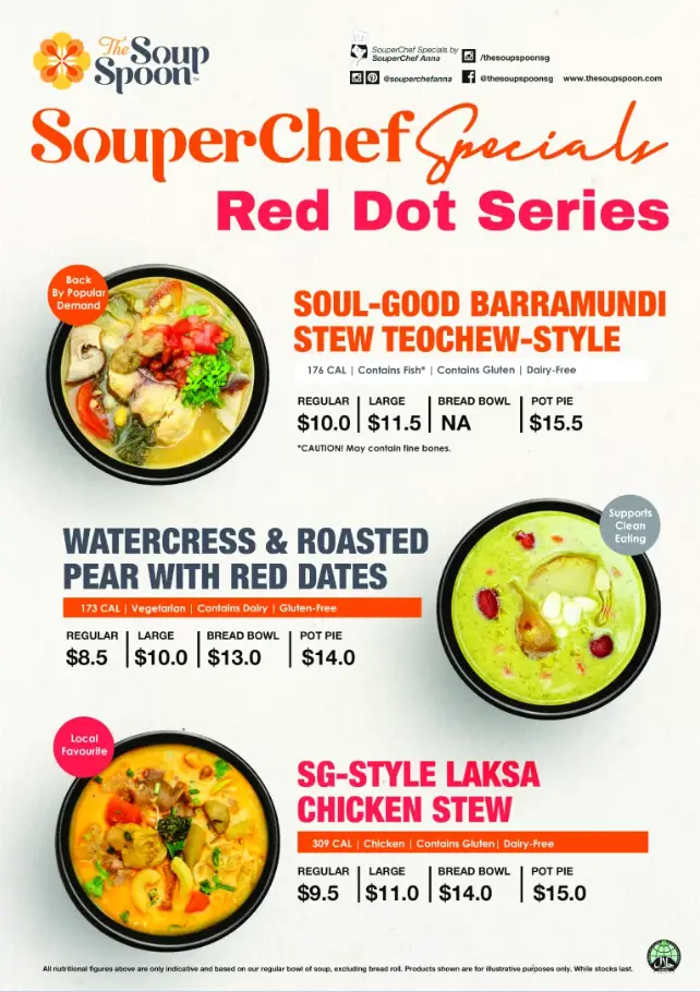 THE SOUP SPOON MENU SINGAPORE