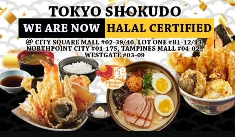 TOKYO SHOKUDO MENU SINGAPORE