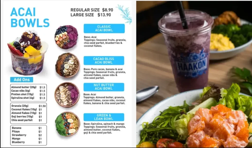 HAKOON MENU SINGAPORE