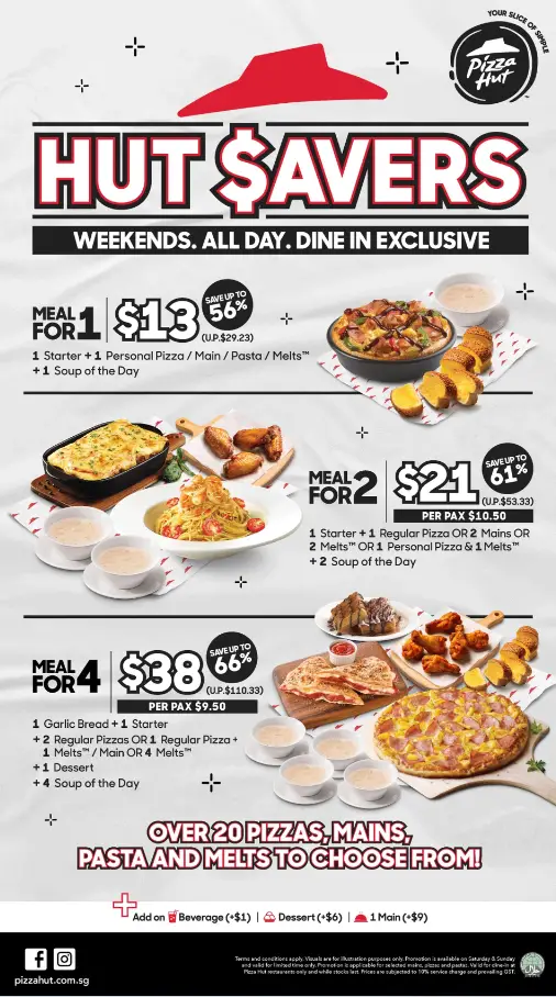 PIZZA HUT MENU